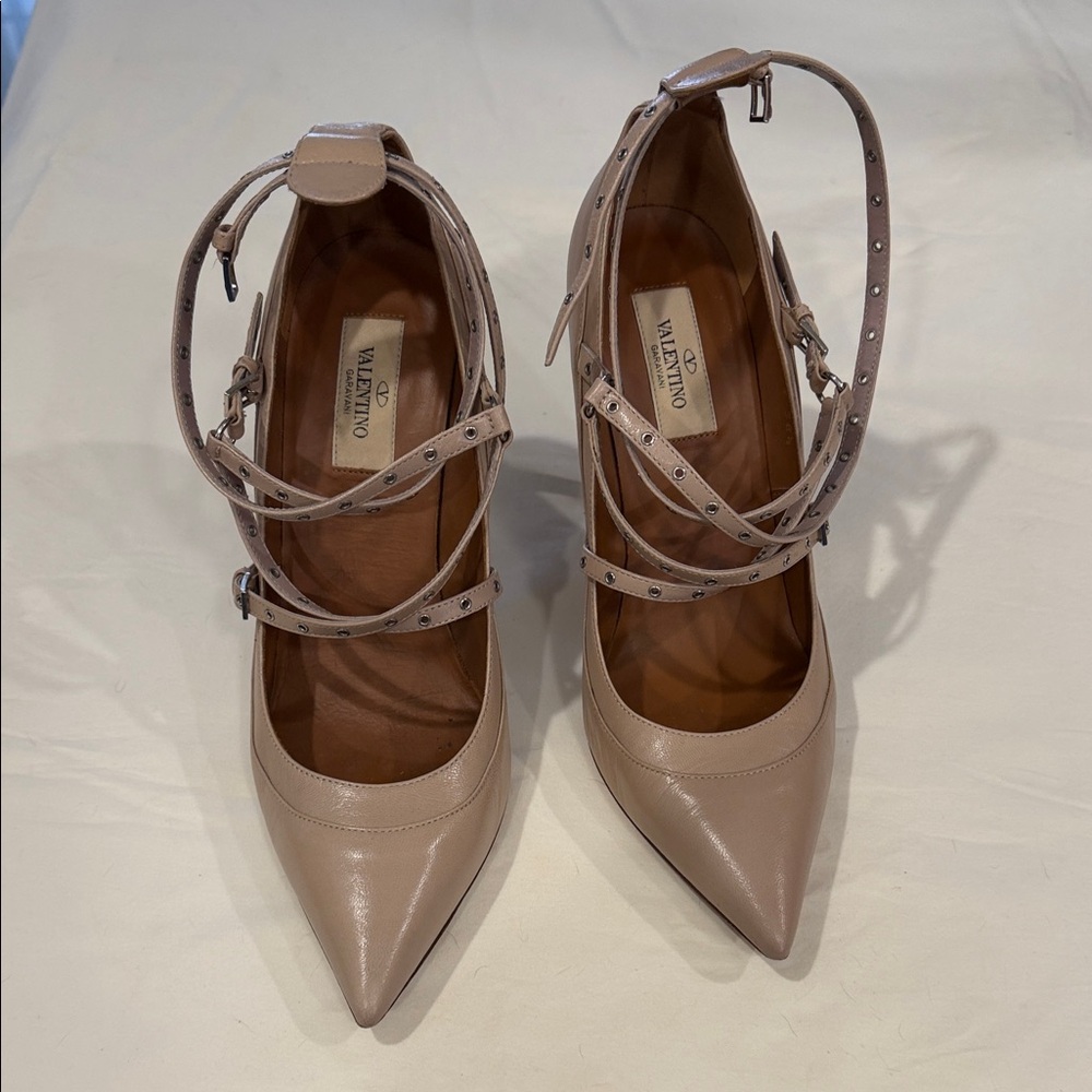 Valentino Women's Nude Strappy Heels